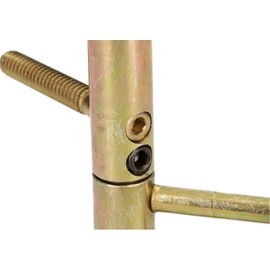 KOTARBAU® Drill Tape 20 mm Brass Universal Door Hinge Front Door Hinge Robust Frame Tape Lining Door High Load Capacity Cylinder Head Adjustable