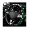 Gdnecad 2 PCS Steering Wheel Covers, Bling Rhinestones Steering Wheel