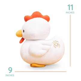 Bellzi Hen Cute Stuffed Animal Plush Toy - Adorable Soft Chicken Rooster Toy Plushies and Gifts - Perfect Present for Kids, Babies, Toddlers - Heni