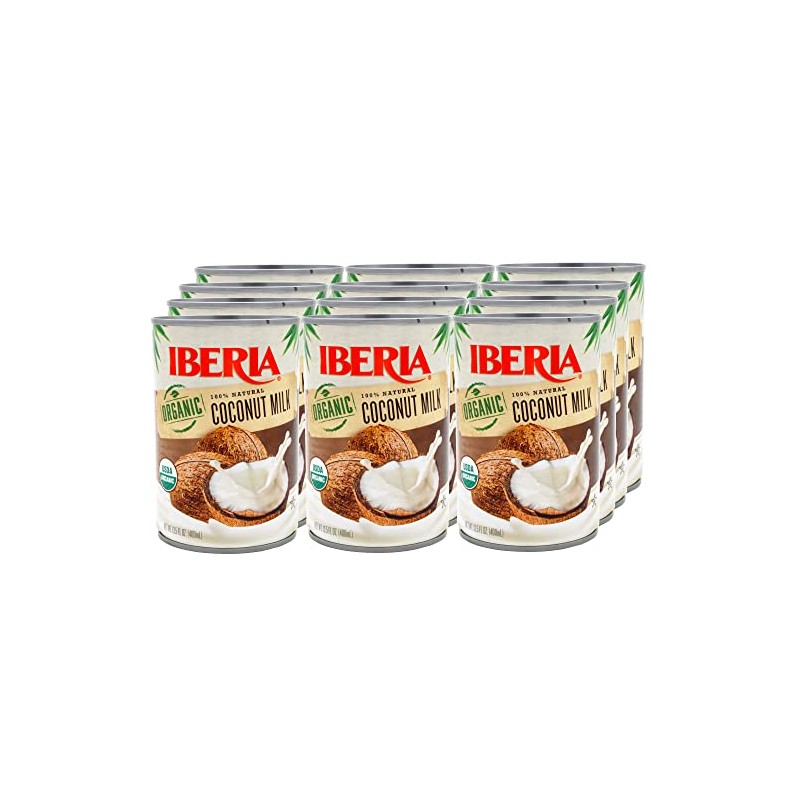 Iberia Organic Coconut Milk, 13.5 fl. oz. (Pack of 12)