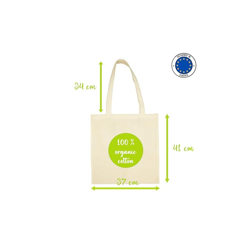 rainUP 100% Natural Cotton Ecological Tote Bag with Zodiac Signs,