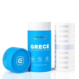 Emalla GRECE Tattoo Aftercare Bandage - Waterproof Second Skin Tattoo Cover Up Tape 6" x 11 Yards Roll Transparent Tattoo Protection Film Tattoo Cover Up Patch for Initial Healing Tattoo Supplies