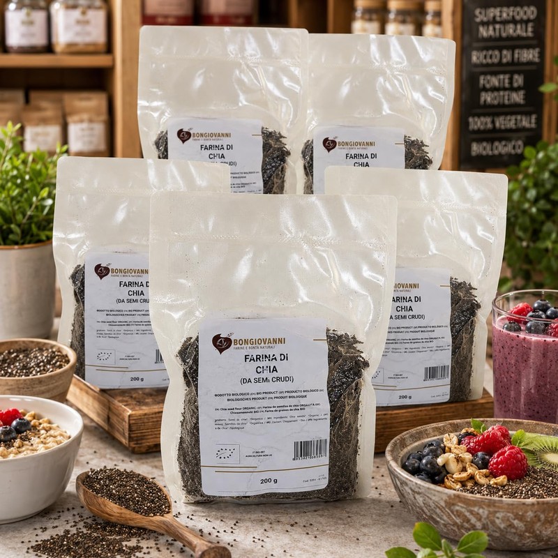 BONGIOVANNI FARINE E BONTA' NATURALI Farina Di Semi Di Chia