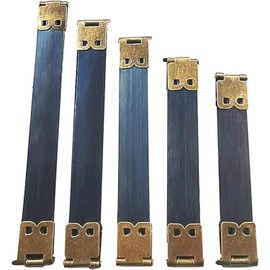 50Pcs Metal Internal Flex Frame Kiss Clasp Handbag Hinges Spring Bag Accessories for DIY Craft Coin Purse Bag Wallet Sewing Making 8/9/10/11/12cm (Bronze)