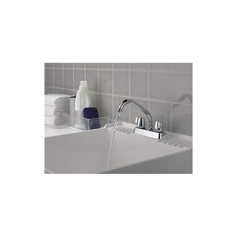 Peerless 2-Handle Centerset Utility Sink Faucet, Chrome P299232