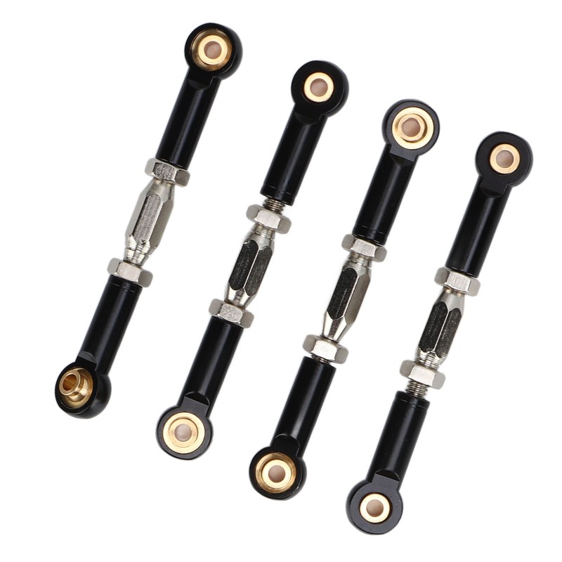 4Pcs RC Car Camber Links Black Aluminium Alloy Reduce Vibration
