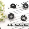 Hayaww 4 Pieces Round Overflow Cover, Sink Overflow Ring, Sink
