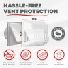 Deflect-O Deflecto UBGWL-A Universal Bird Guard DEFUBGWL White Exterior Vent