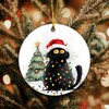 Black Cat Christmas Ornament 2024 | Tuxedo Cat Ornament, Christmas