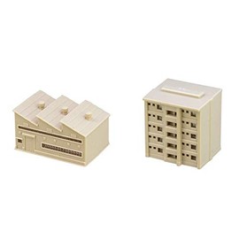 Ultimate Luminous Ultraman 08 Set of 2 Types, 5. Factory + Luminous Unit / 6. Apartments + Luminous Unit