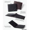 maskfactory stwees bifold leather wallets - Ultra slim, RFID, Front