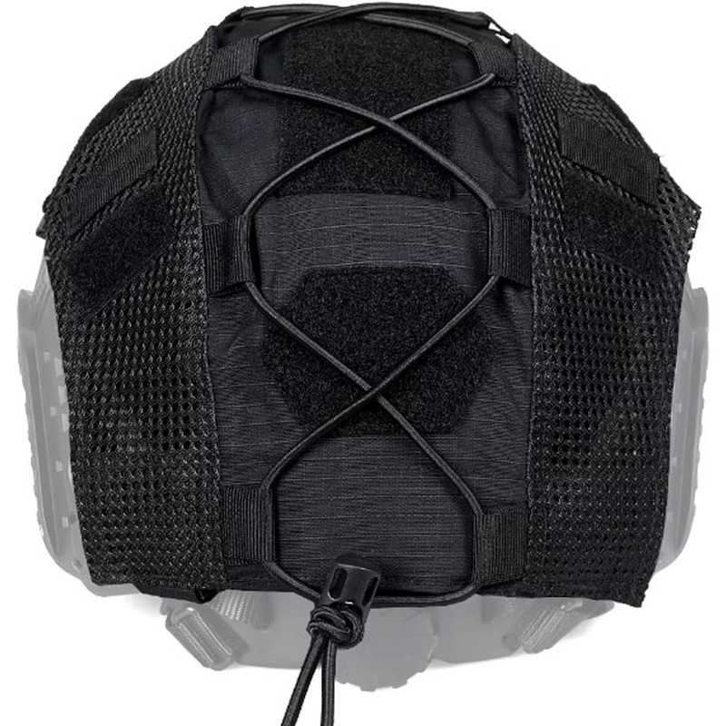 Black Tactical Fast Helmet Cover for Airsoft Combat Helmets MH/BJ/PJ