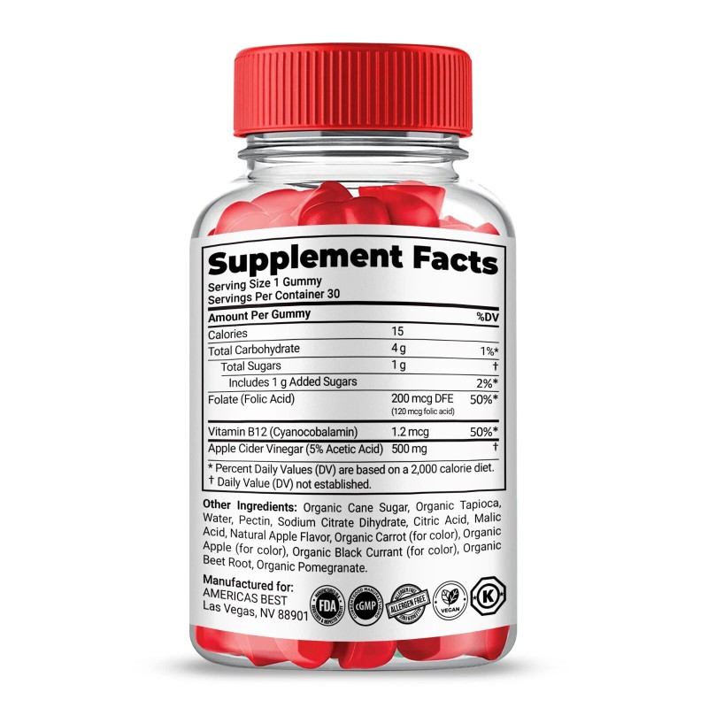 Americas Best ACV Keto Gummies Maximum Strength, Premium Formula (3