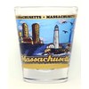 Massachusetts State Wraparound Shot Glass