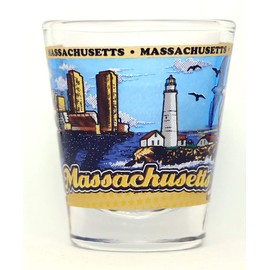 Massachusetts State Wraparound Shot Glass