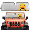 EJDRFN Windshield Sun Shade,Shade Heat Shield for Jeep,Sunshade Windshield for