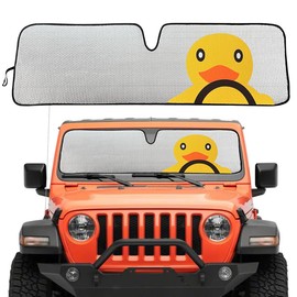 EJDRFN Windshield Sun Shade,Shade Heat Shield for Jeep,Sunshade Windshield for Jeep Wrangler,Windshield Cover,Sunshade Compatible with Jeep Wrangler TJ JK JL &Gladiator JT 2/4 Door,1Pcs