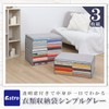 Astro 167-01 Storage Bag, For Clothes, Gray, 3-Piece Set, Non-woven