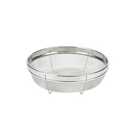 Pearl Metal HB-4088 Shallow Kitchen Colander, 7.5 inches (19 cm), Stainless Steel, At Aqua
