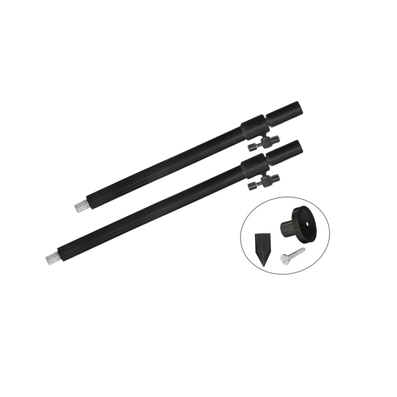 4 Piece Rod Holder Bench Stick Aluminium with Bar Holder