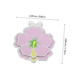 WOONEKY Golf Hat Clip Marker Decorative Portable Golf Marker for Hats and Belts Floral Design