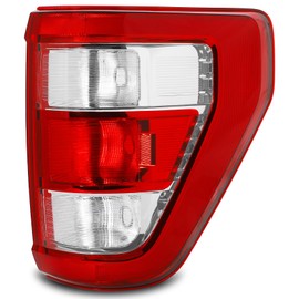 Tail Light Fit For 2021 2022 2023 Ford F150 F-150 XL 21 22 23 Rear Brake Lamp Right Passenger Side (Chrome Trim)