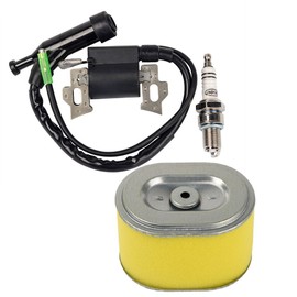 OxoxO Replacement Ignition Coil with Spark Plug Air Filter for Honda GX140 GX160 GX200 5.5HP 6.5HP Engine Generator Lawn Mower Engine