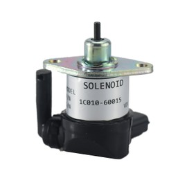 MaySpare Fuel Shut Off Stop Solenoid 1C010-60015 1C010-60016 1C010-60017 12VDC Kubota M105S M105X M6800 M8200 M8540 M9000 M9540 M95S M95X M96