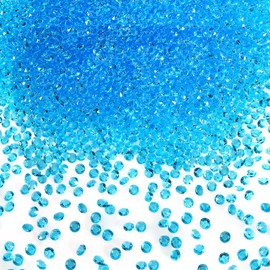 TOAOB 5000pcs Lake Blue Table Scatter Crystals Acrylic Diamonds Rhinestones 3mm for Table Decorations Wedding Decoration Bridal Shower Decoration