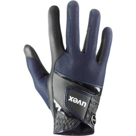 Uvex Sumair - Flexible Riding Gloves for Men and Women - Durable - Breathable Material - Black-Blue - 7
