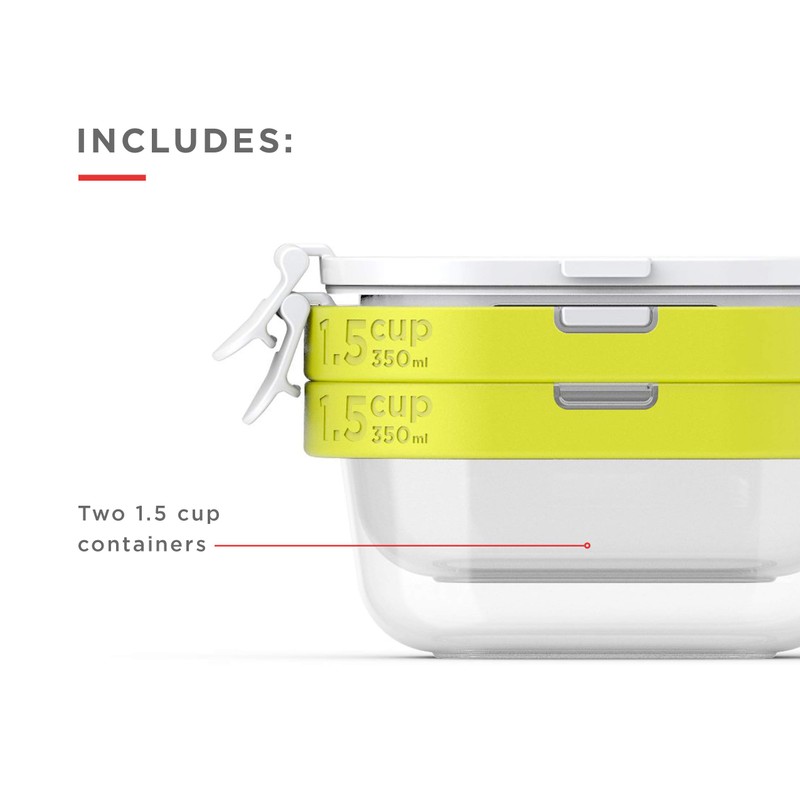 Zoku - Neat Stack - Stackable Food Storage Containers with