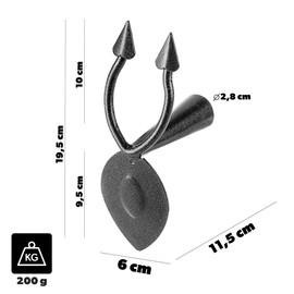 KADAX Carbon Steel Double Hoe Combination Hoe Airing and Loosening Soil Garden Accessories for Loosening and Weeding Garden Tool without Handle