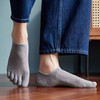 Yazon Men's 5 Toe Socks, Summer Ankle Socks, Cotton Mesh,