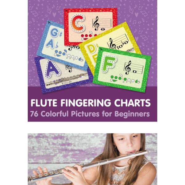Flute Fingering Charts. 76 Colorful Pictures for Beginners (Fingering Charts