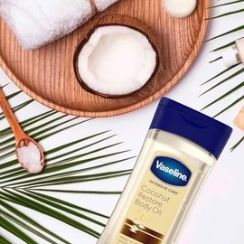 Vaseline - Aceite Corporal en Gel Coconut Restore (200 ml), Hidratación Profunda con Brillo Natural y el Poder Restaurador del Coco                   