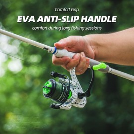 RUNCL Rod Master Casting Rod – Blue/White Matte, 6'11", 2-Piece, 8-16lb Line, 1/4–5/8oz Lure, Medium Power Salt/Freshwater Rod