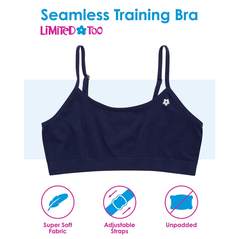Limited Too Girls’ Seamless Training Bra, 6-Pack