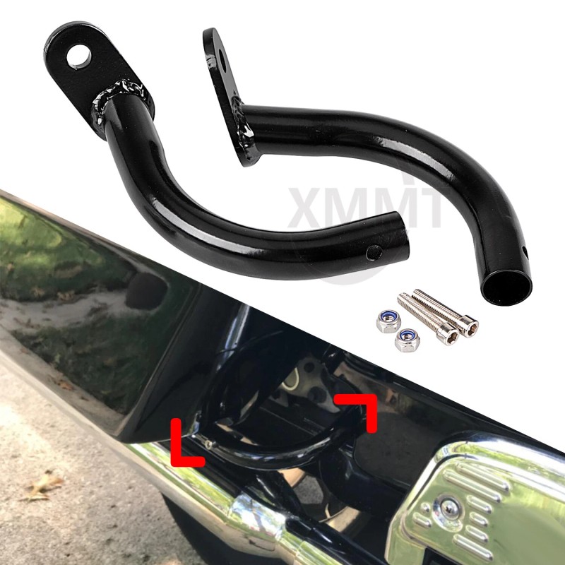 Unbranded Black Saddlebag Guard Eliminator Support Bracket For Harley Electra