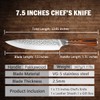 Chef Knife, Super Sharp 7.5 inch Professional Chef's Knife with