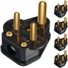 5 Amp Round Pin Plugs Mains Plug 3 Pin Lighting