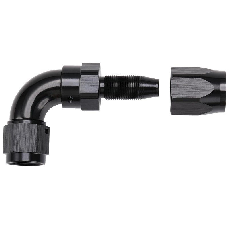 Podavelle 6AN 90 Degree Elbow Swivel Hose End Full Flow