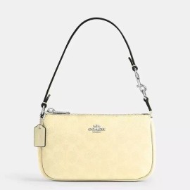 Coach NWT Coach Nolita 19 In Signature Canvas CW426  Canvas/Silver/