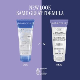 MARCELLE Micellar Makeup Remover Gel For Eye Face Waterproof Makeup 3.3 Fl Oz Aloe Vera