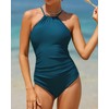 Holipick - Traje de baño de una pieza con cuello