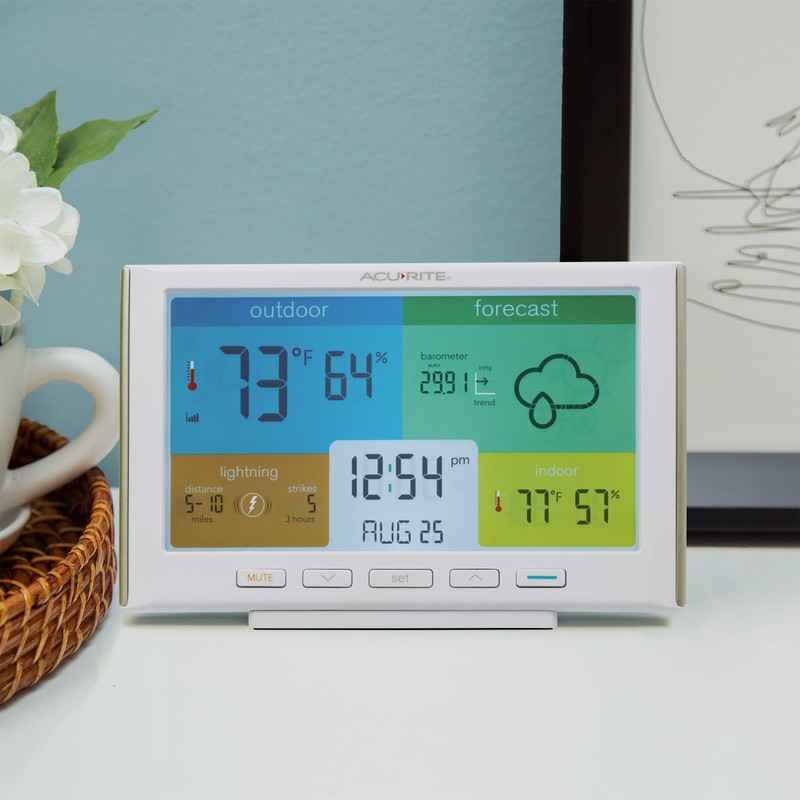 AcuRite Weather Station Forecaster for Indoor/Outdoor Temperature and Humidity and