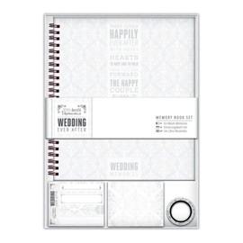 Papermania Wedding Memory Book, Grey/White