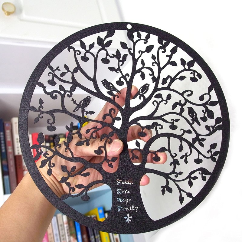 ESTART 28CM Metal Tree of Life Wall Decor, Family Tree