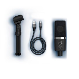 uRage Stream 900 HD USB Gaming Microphone with Headphone Output for PC & Console - Black