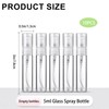 AxiyanX Refillable 5ml Mini Glass Spray Bottle, 10 Pcs Travel