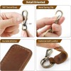 FAMA.store Premium Genuine Leather Car Keychain - Key Ring Organizer